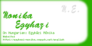monika egyhazi business card